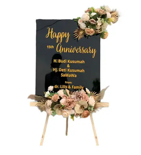 Papan Bunga Akrilik Benda Baru