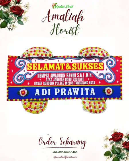Papan Bunga Ucapan Selamat Benda Baru